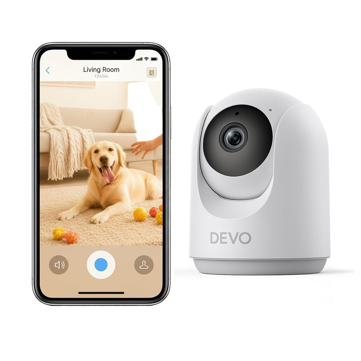 devo indoor security camera front angle product view | Smaronics