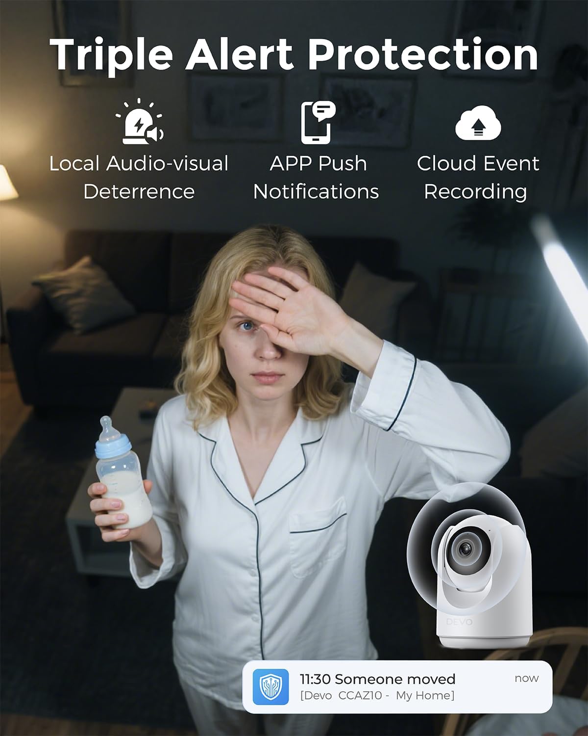 devo indoor security camera package contents view | Smaronics