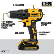DeWalt 20V MAX Cordless Drill Driver Set with Battery, Charger image 3
