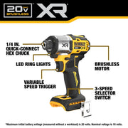 DEWALT 20V MAX XR Impact Driver rear design | Smaronics