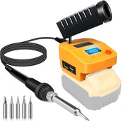 dewalt compatible cordless soldering iron station front angle product