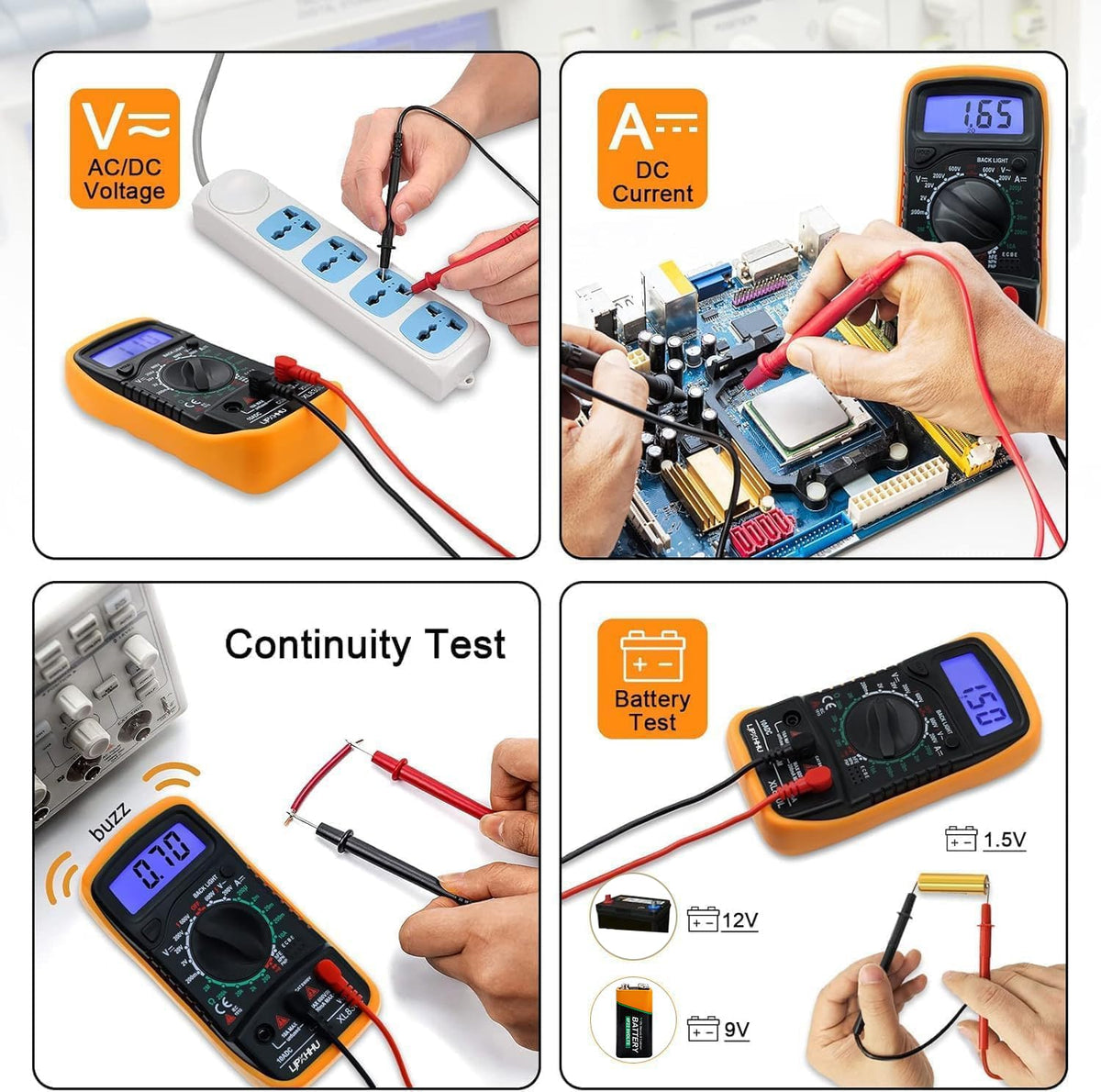 Digital Multimeter with Backlight feature close up view | Smaronics