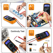 digital multimeter voltmeter feature close up view | Smaronics