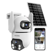 Dual Lens Security Camera 2K Ultra HD front angle | Smaronics