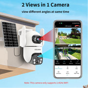 Dual Lens Security Camera 2K Ultra HD side profile | Smaronics