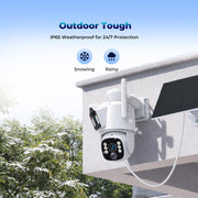 Dual-Lens Solar Security Camera clip and build detail | Smaronics