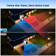 Dual-Lens Solar Security Camera package contents view | Smaronics