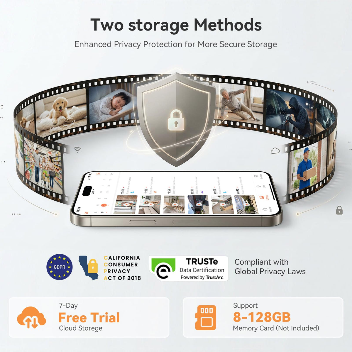 dzees 2k wireless outdoor security cameras 360 pan tilt package conten