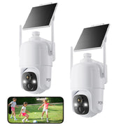 dzees 2k wireless outdoor security cameras 360 pan tilt real usage pro