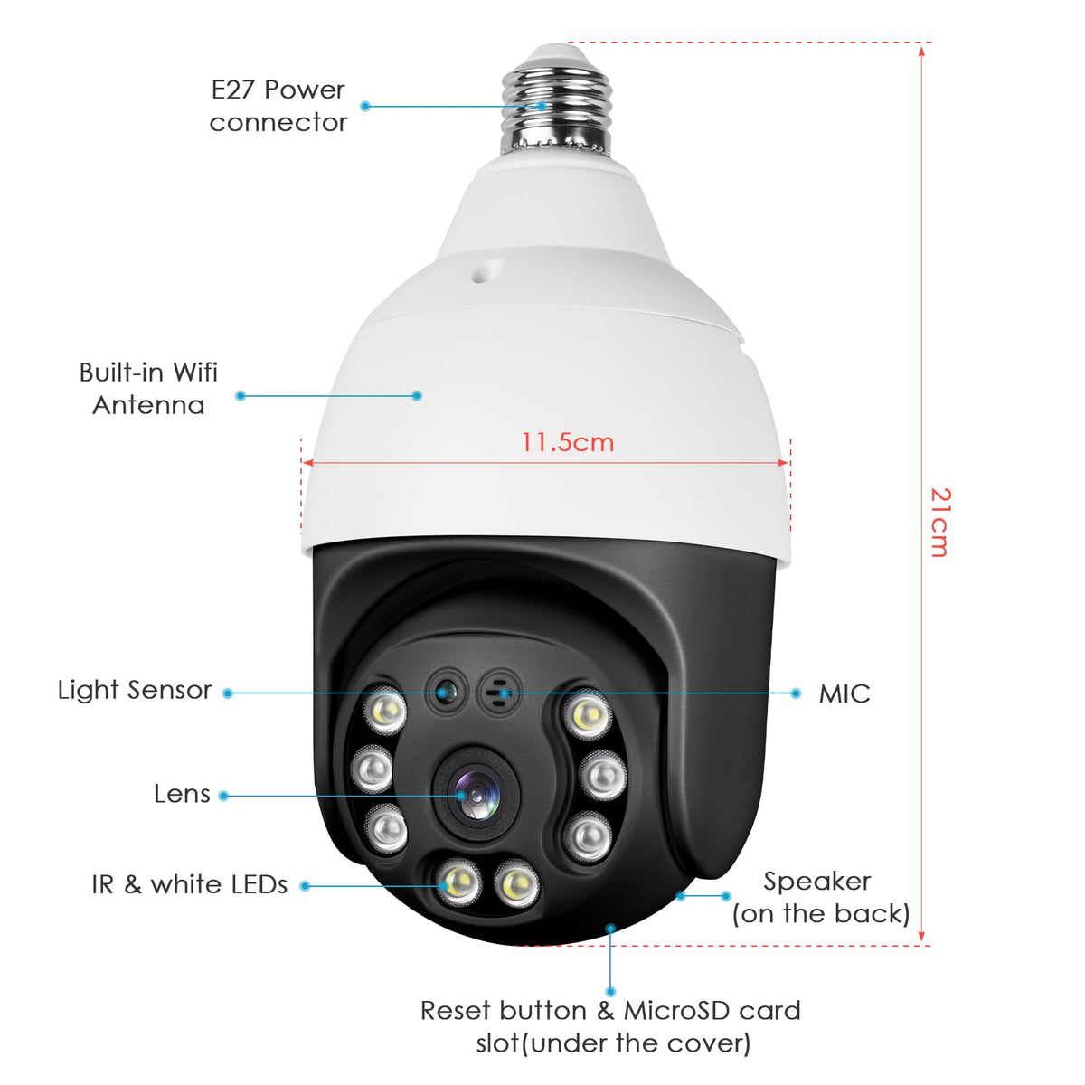 E27 Bulb Security Camera image 9