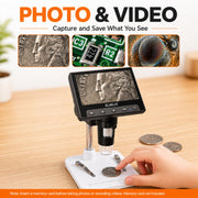 elikliv digital coin microscope 1000x feature close up view | Smaronic