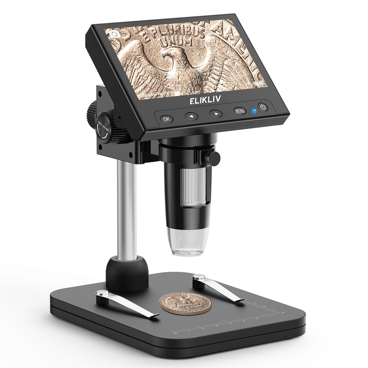 Elikliv Digital Coin Microscope 1000x with Lights image 10