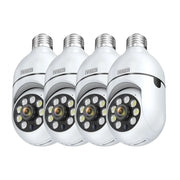 everseco 4pack 2k 3mp wireless light bulb security camera front angle