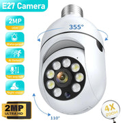 everseco 4pack 2k 3mp wireless light bulb security camera rear design