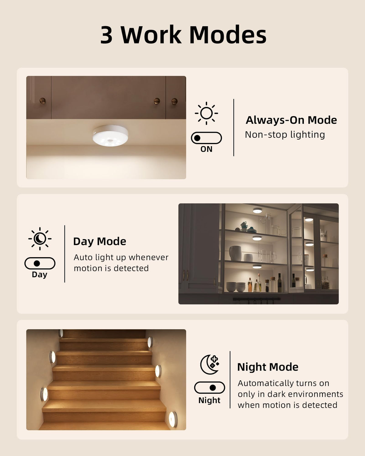 ezvalo rgb under cabinet puck lights product detail close up | Smaroni