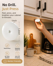 ezvalo rgb under cabinet puck lights rear design product view | Smaron