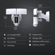feit electric 5000 lumen outdoor security light product detail close u