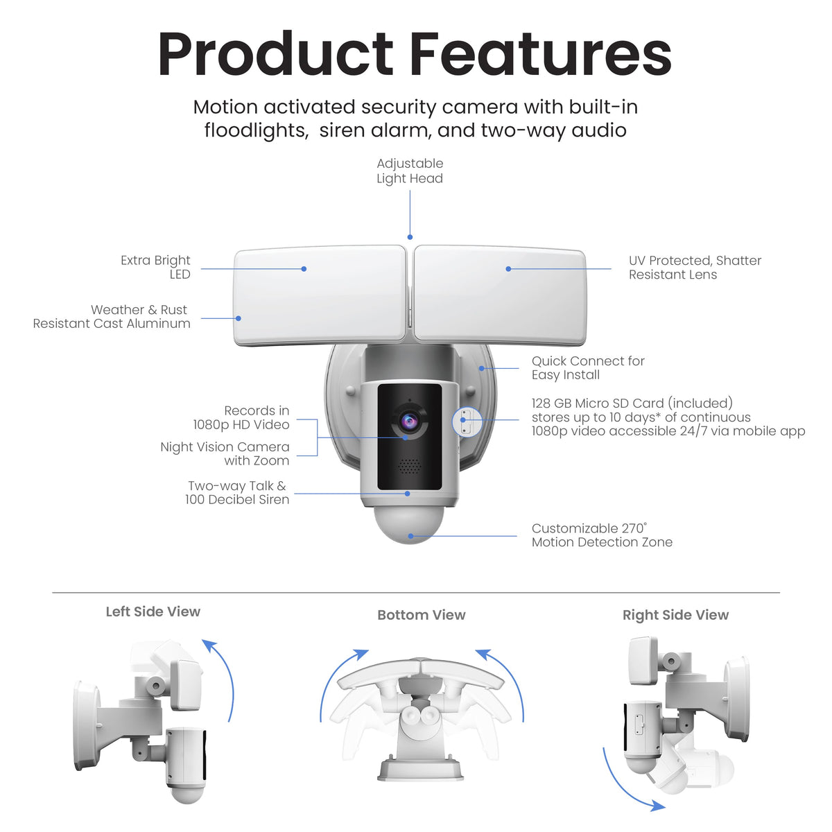 feit electric 5000 lumen outdoor security light real usage product vie