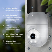 feit electric smart security camera bulb feature close up view | Smaro
