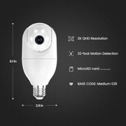 Feit Electric Smart Security Camera Bulb rear design | Smaronics