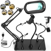 Flexible Magnetic Helping Hands and Soldering Station Magnifier image 8
