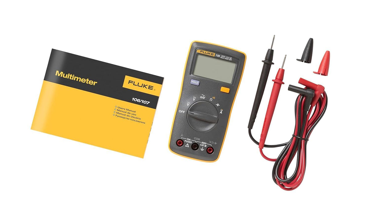 fluke 106 digital multimeter cat iii 600v clip and build detail | Smar