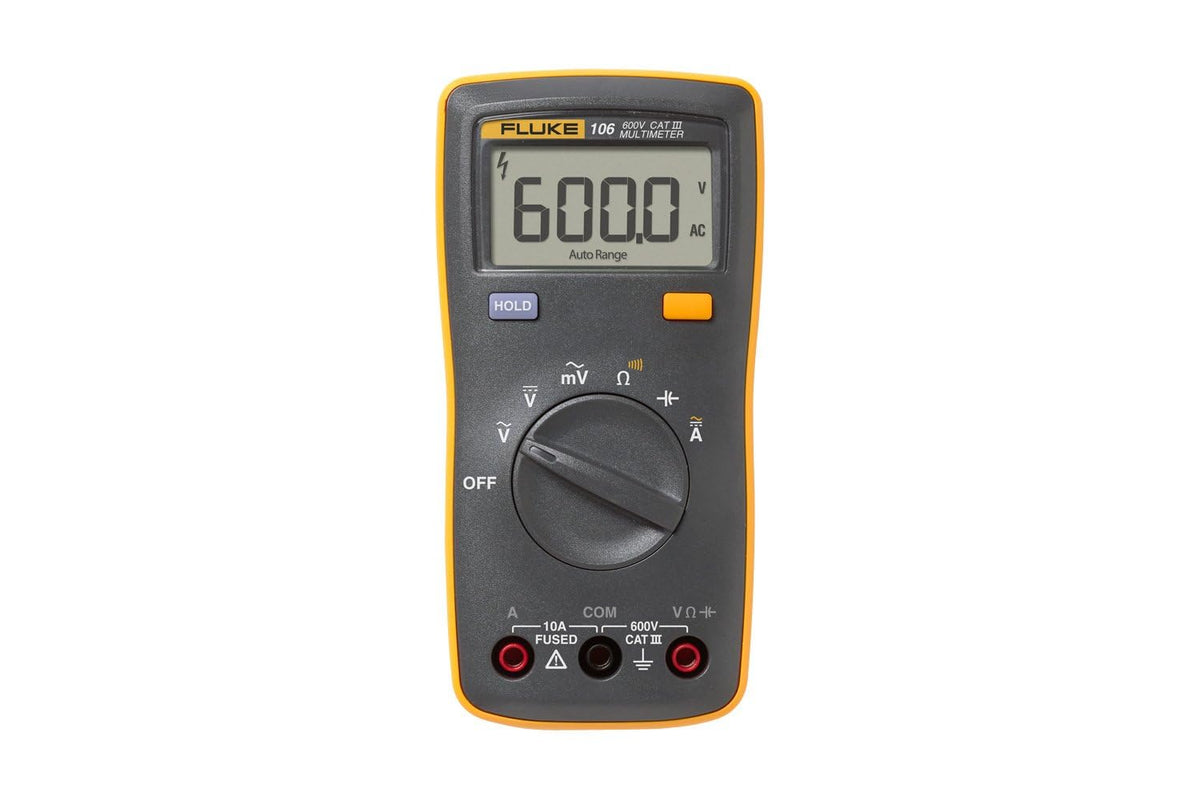 Fluke 106 Digital Multimeter, CAT III 600V front angle | Smaronics
