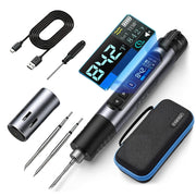FNRSI HS-03 Cordless Soldering Iron Kit front angle | Smaronics