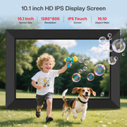 frameo 10 1 inch wifi digital picture frame feature close up view | Sm