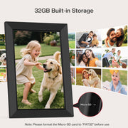 Frameo 10.1 Inch WiFi Digital Picture Frame side profile | Smaronics