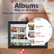 frameo smart wifi digital photo frame clip and build detail | Smaronic
