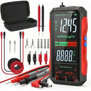 fs899l digital multimeter 20pcs silicone test leads kit front angle pr