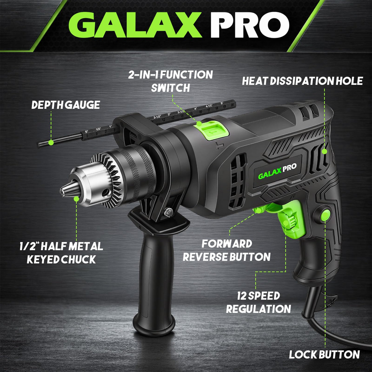 Galax Pro Corded Hammer Drill image 3