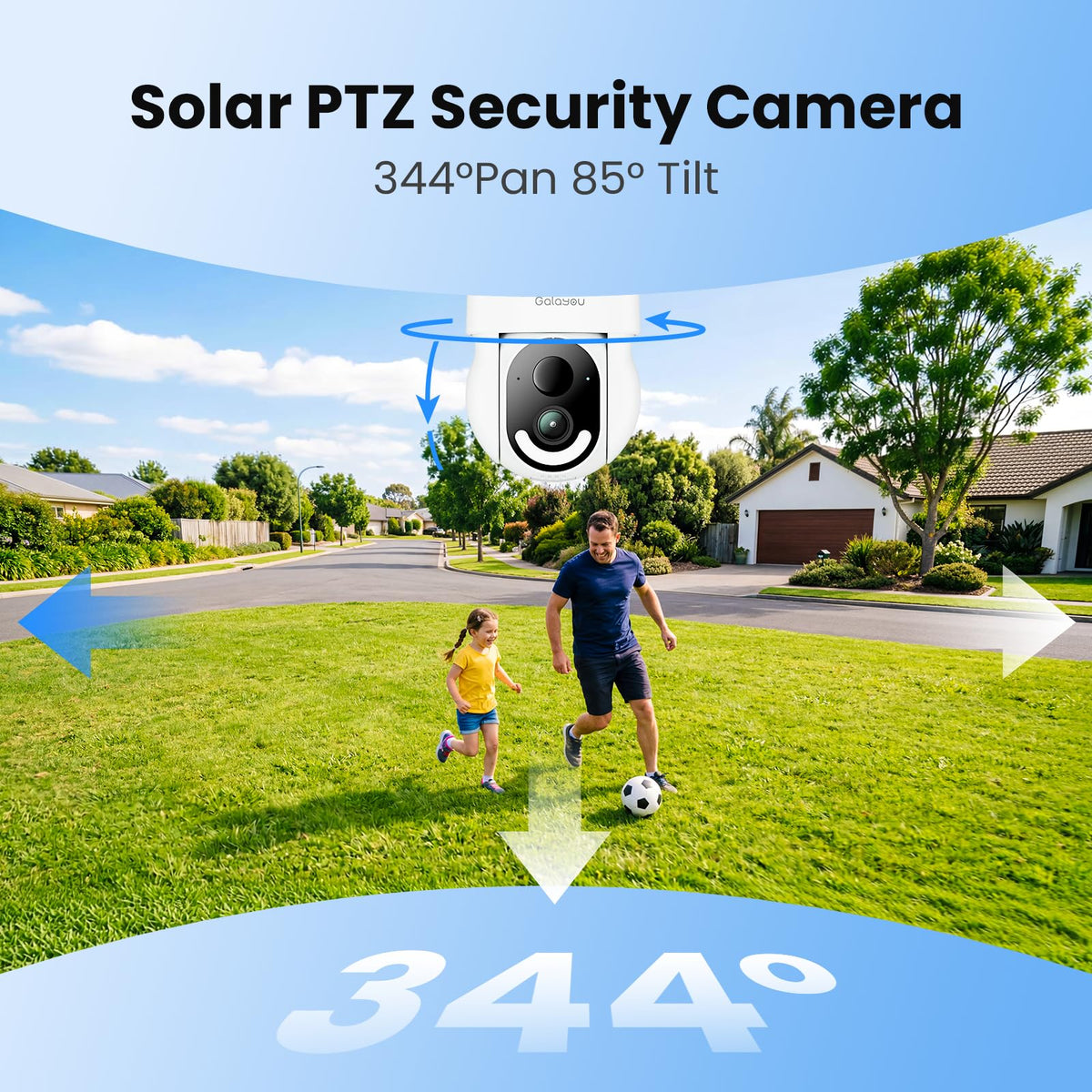 GalaYou Solar Camera Outdoor feature close up view | Smaronics