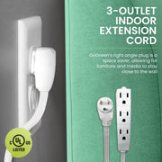 gogreen power 15ft extension cord side profile product view | Smaronic
