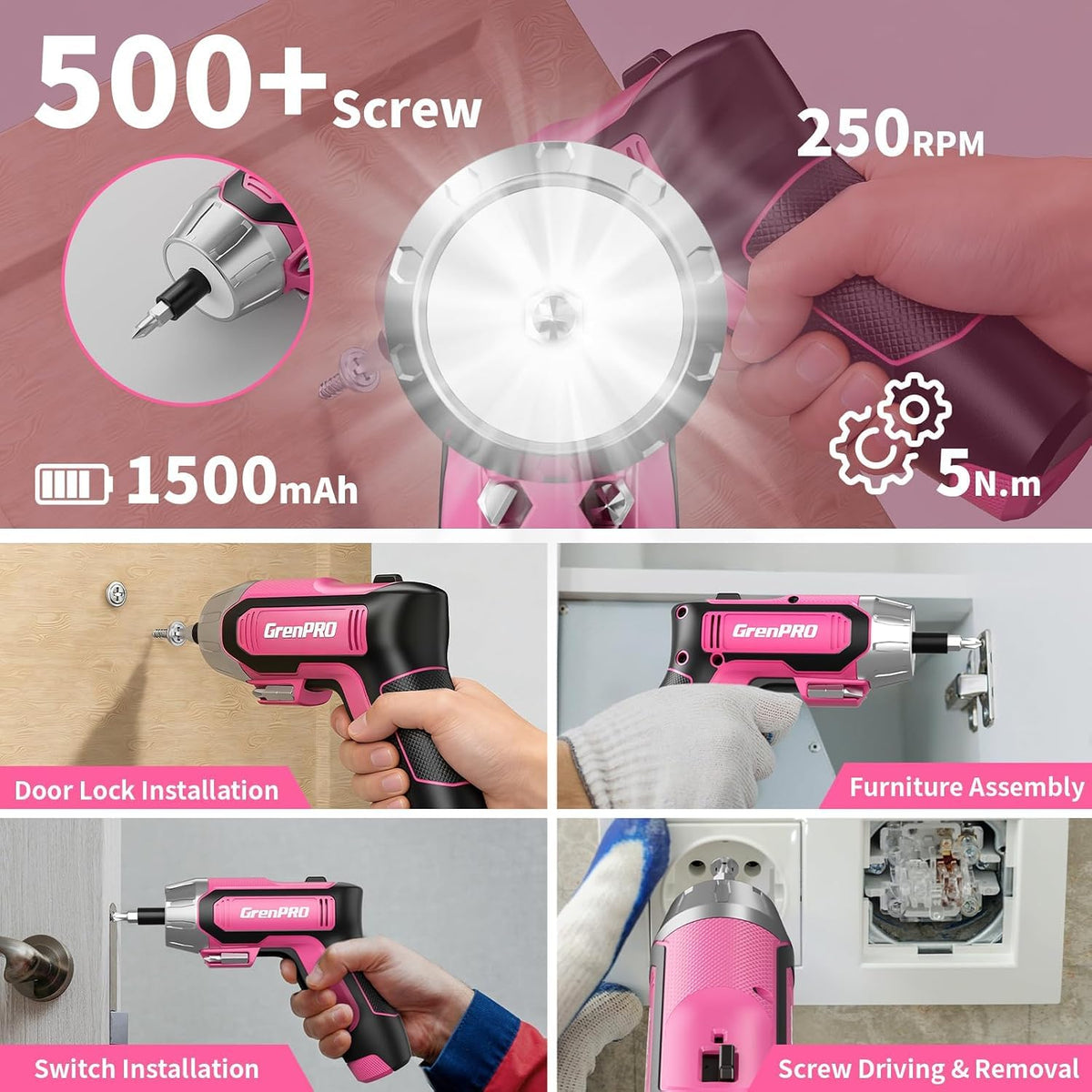 Grenpro 4V Cordless Electric Screwdriver Set real usage | Smaronics