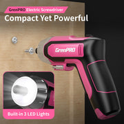 Grenpro 4V Cordless Electric Screwdriver Set side profile | Smaronics