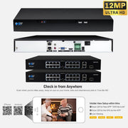 gw security 32 channel 4k face recognition camera system side profile