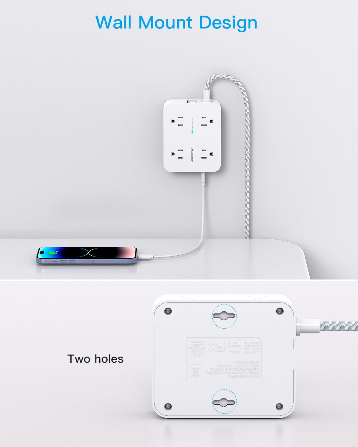 HANYCONY Surge Protector Power Strip package contents view | Smaronics