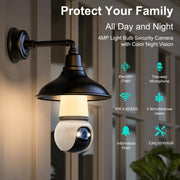 Hawkray Light Bulb Security Camera clip and build detail | Smaronics