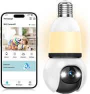 Hawkray Light Bulb Security Camera front angle | Smaronics
