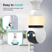 Hawkray Light Bulb Security Camera side profile | Smaronics