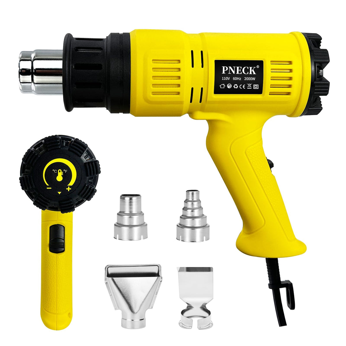 heat gun 2000w variable temperature front angle product view | Smaroni