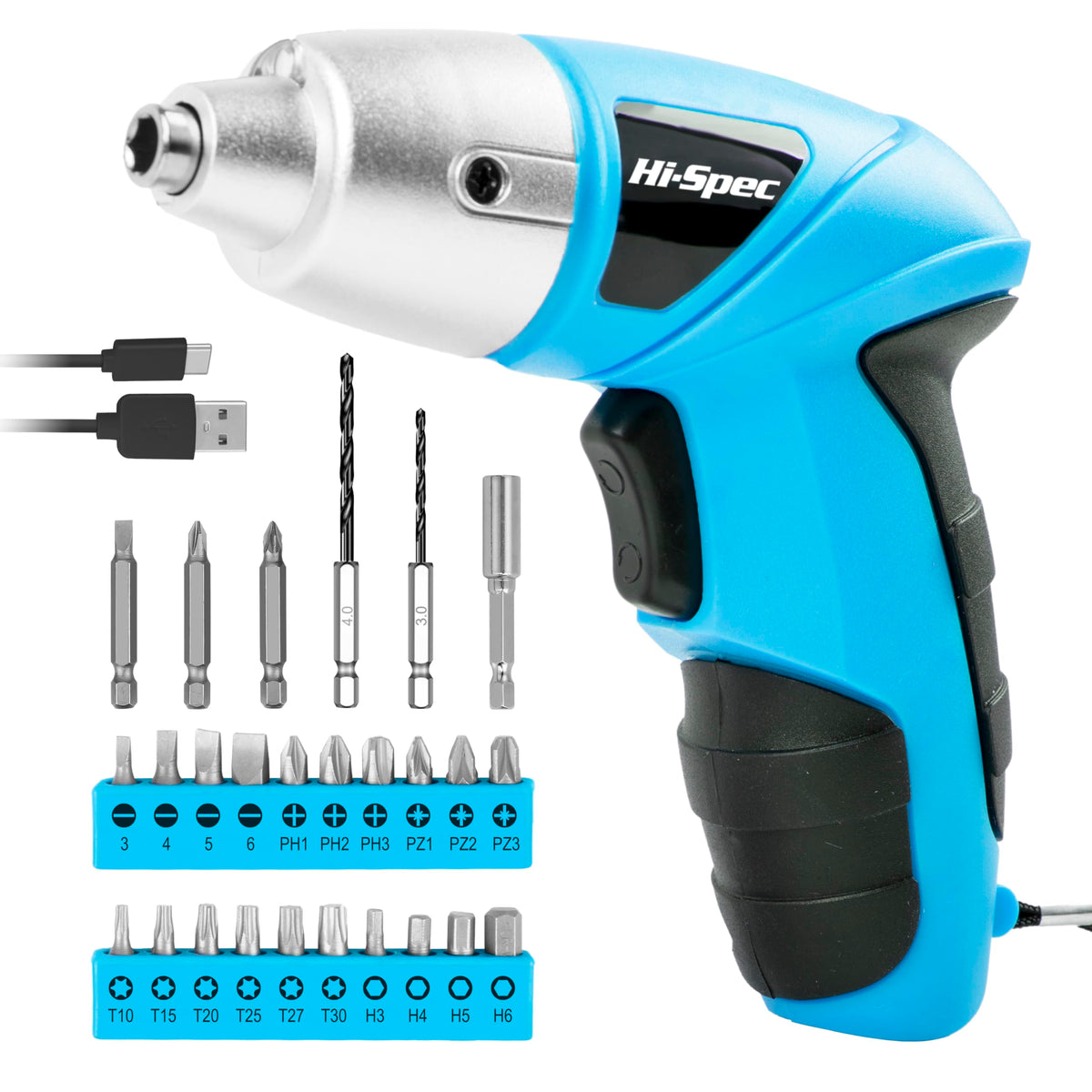 Hi-Spec Small Electric Screwdriver, Mini Drill Set image 9