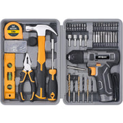 Hi-Spec Tool Set with 8V Drill Set Home DIY Repair & Maintenance, Pink image 9