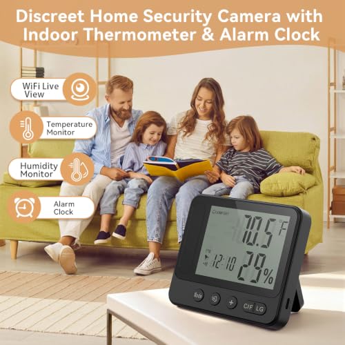 hidden camera clock rear design product view | Smaronics