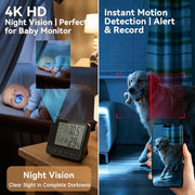 hidden camera clock side profile product view | Smaronics