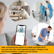 hidden camera clock wifi full hd 2k indoor spy security camera package