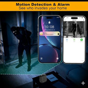 hidden camera clock wifi full hd 2k indoor spy security camera side pr