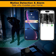hidden camera clock wifi full hd 2k indoor spy security camera side pr